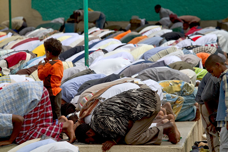 149   Friday prayer at a mosque of Harar   Ethiopia